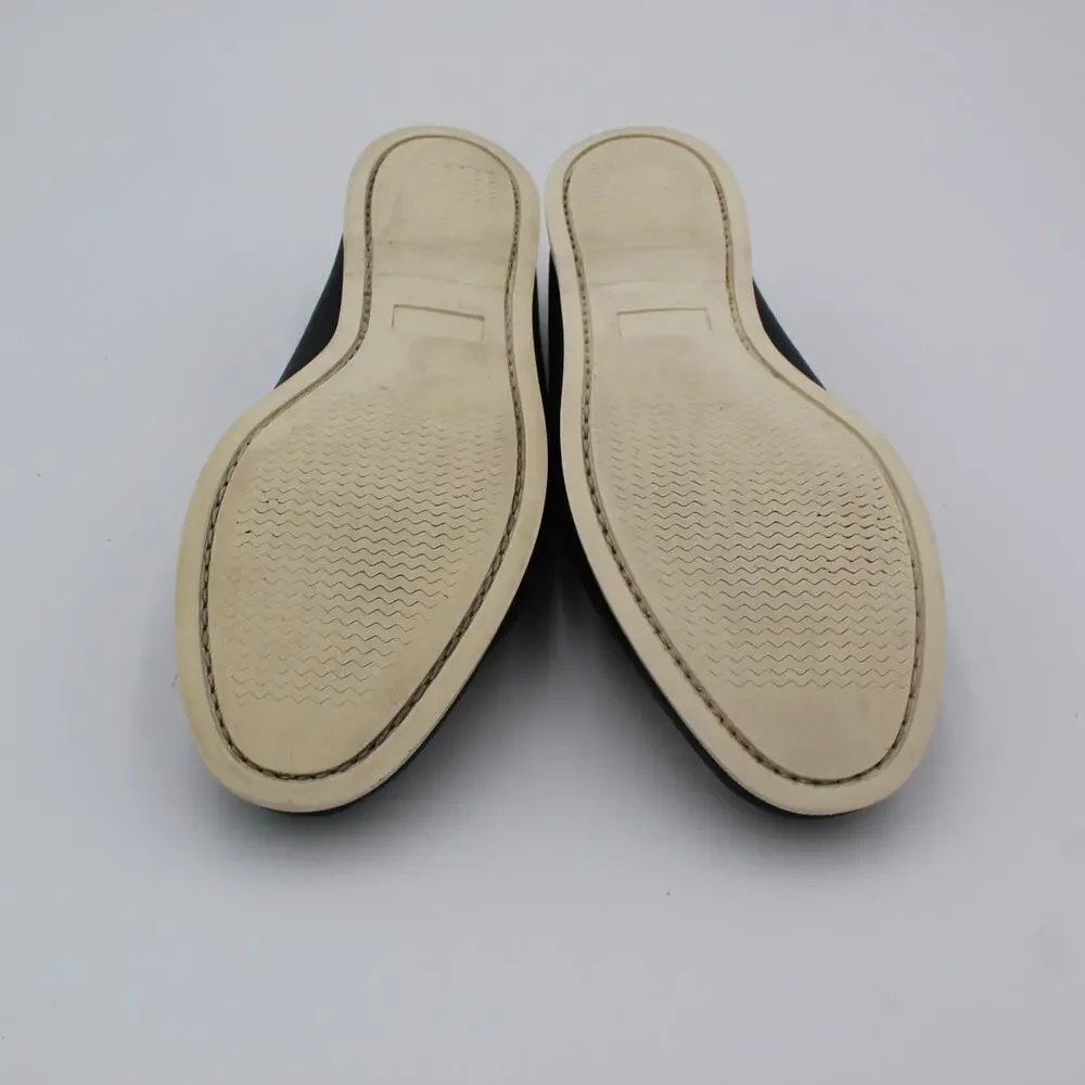Allen Edmonds Cincinnati Reds Boat Shoes Mens 10.5 3E Wide Navy Leather MLB
